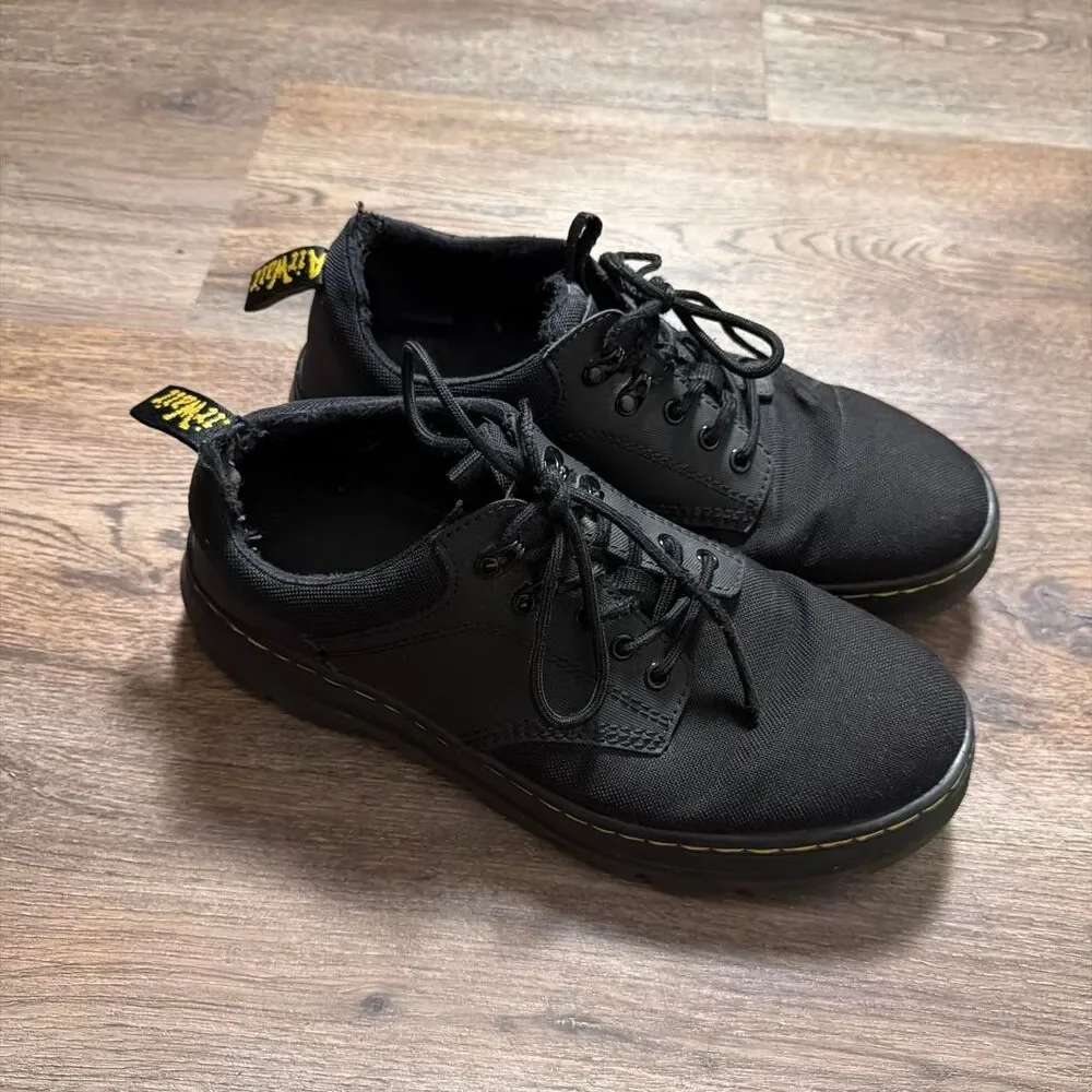 Doc Martens Reeder Black Utility Oxford Shoes Lace Up Casual US M Size 11